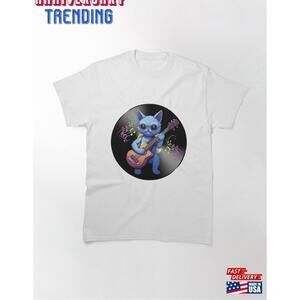 Cat Playing Guitar Classic Tshirt